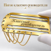 Золотой погон «Классный руководитель» с цепочкой